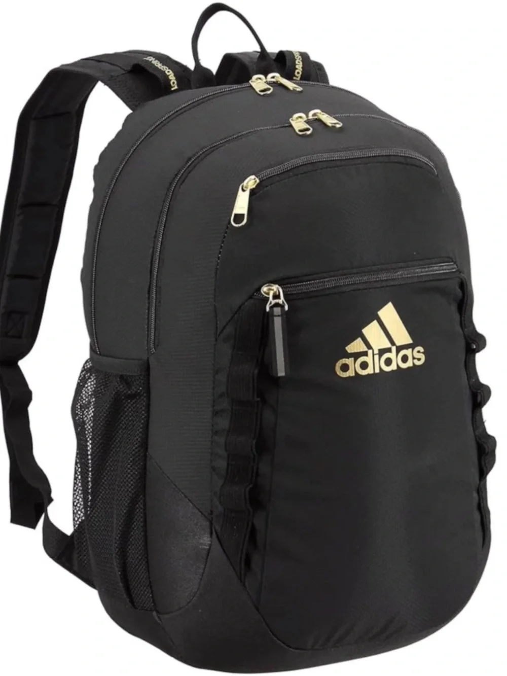Adidas Black & Gold Metallic Prime Backpack